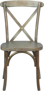 EMMA + OLIVER Medium with White Grain X-Back Chair - Image 5