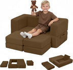 MeMoreCool Modular Kids Couch, Corduroy Play Toddler Couch by MeMoreCool