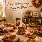 Hodao Thanksgiving Turkey Candle Holder, Resin Fall Home Decor - Image 2