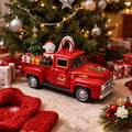 Christmas Red Truck Decor 5 Inch Vintage Farmhouse Metal Truck by Teeloray