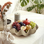 Scalloped Decorative Bowl, 12.6" Shell Ruffle Fruit Bowl Home Decor - Image 6