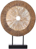XMGZQ Wood Color Minimalist Round Statue Above Cabinet Decor Kitchen,Modern Decorative Sculpture Home Decorations for Living Room Coffee Table,Shelf Decor Items,Center Pieces Decoration by XMGZQ