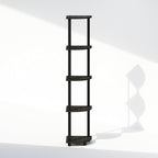 Furinno Turn-N-Tube Storage Shelves, 5-Tier Book Shelf, Corner Shelf, Toolless - Image 7