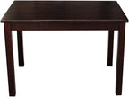 HomeStock Asian Aesthetics Table in Linen White, Made from Solid Parawood - Image 5