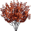Mandy's 6 Bundles Artificial Burnt Orange Baby’s Breath Flowers by Mandys