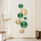 TEIPAI Emerald Green and Gold Wall Decor for Bedroom, 7PCS Metal Wall Art - Image 2