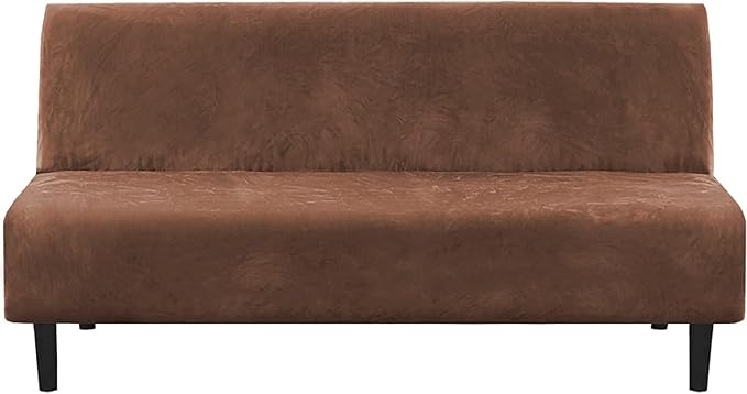 H.VERSAILTEX Real Velvet Futon Cover Armless Sofa Covers Sofa Bed Covers by HVERSAILTEX