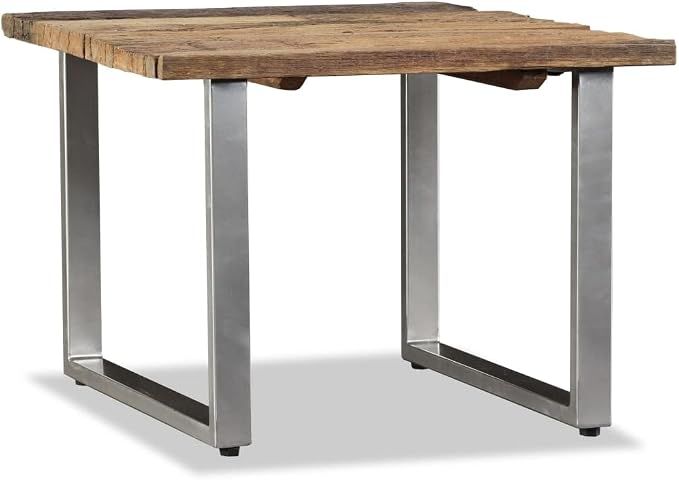 Coffee Table Solid Reclaimed Wood 21.7"x21.7"x15.7", Center Table, Side Table - Image 4