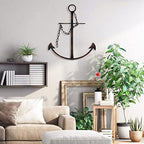 Nautical Ship Anchor Wall Decor, Vintage Metal Anchors for Small Space,13" - Image 3