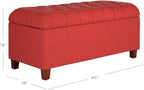 Homepop Home Decor | Tufted Ainsley Button Storage Ottoman Bench - Image 3
