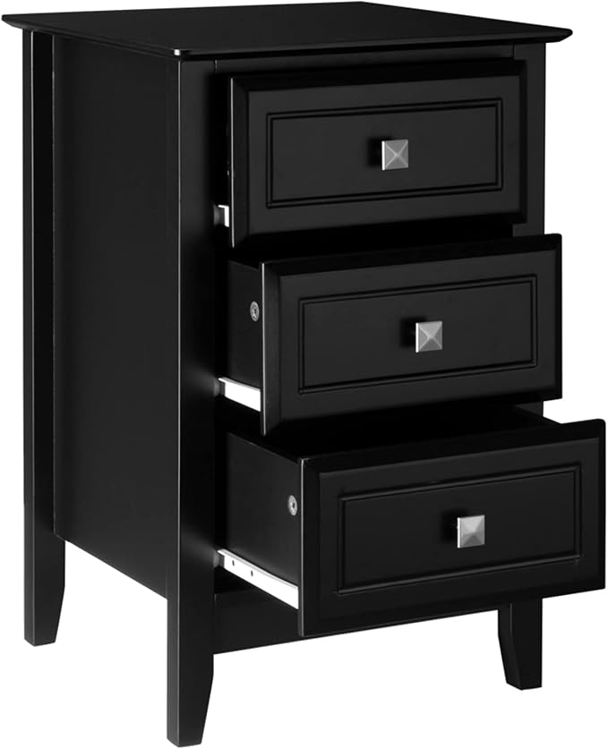 Bonnlo Upgraded 3 Drawers Night Stands - Image 4