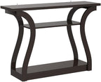 SUPER DEAL Narrow Console Table, 3 Tier Entryway Table, Wood Sofa Table - Image 4