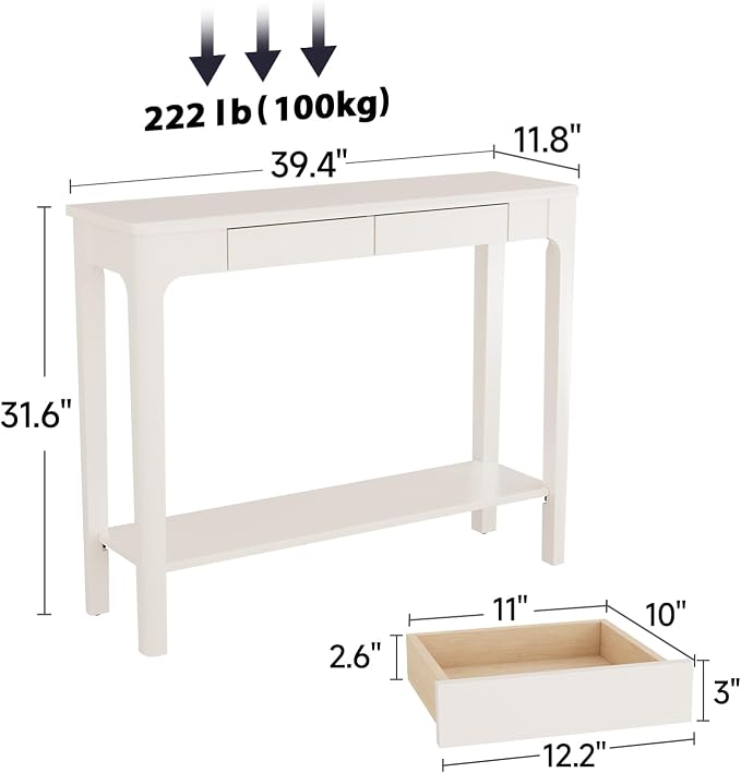 AQIMUELE Wood Console Table - Image 2
