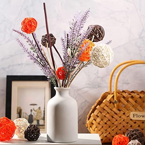 Patelai Wicker Ball Orbs,Bright Color,2.4'',2'',1.6'',1.2'' - Image 6