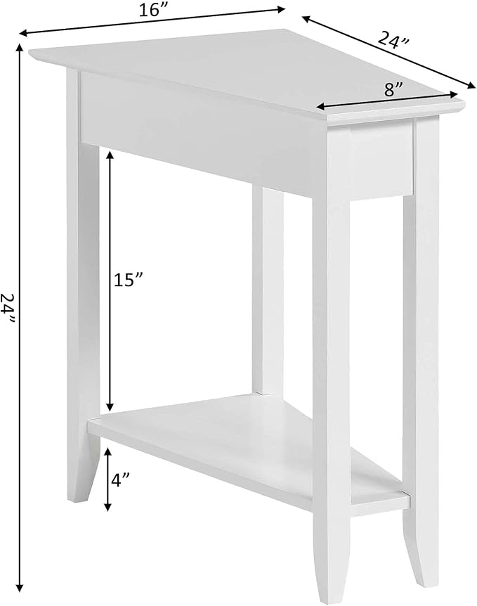 Convenience Concepts American Heritage Wedge End Table 24" - Image 3