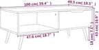 vidaXL Scandinavian Style Coffee Table - Image 3