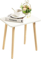 FORAOFUR Small Side Table, Modern Wood Mini Coffee Table, Easy Assembly Compact by FORAOFUR