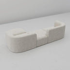 Acanva Luxury Modern Tight Curved Back Velvet Sofa, Minimalist Style Comfy Couch - Image 8