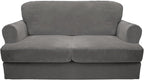 CUCRAF T Cushion Sofa Cover 3 Piece Loveseat Slipcovers, Soft Thick Velvet by CUCRAF