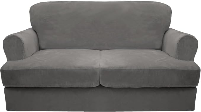 CUCRAF Cushion Sofa Cover 3 Piece Slipcovers, Soft Thick Velvet Couch Cover by CUCRAF