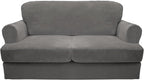 CUCRAF Cushion Sofa Cover 3 Piece Slipcovers, Soft Thick Velvet Couch Cover by CUCRAF