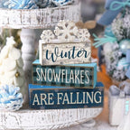 Yuntau 4 Pcs Winter Home Decorations Snowflake Centerpieces for Tables - Image 3