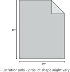 Beige Fleece Plush Throw Blanket 50"x60"for Couch Sofa Fuzzy Cozy Flannel | - Image 3