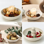 Ceramic Decorative Table Bowl Trays Home Room Decor Farmhouse (10" Rustic) - Image 2