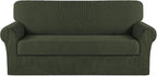 Turquoize Stretch Sofa Slipcover 2 Pieces Sofa Cover Couch Cover by Turquoize