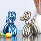 Blue Balloon Dog Decor,Balloon Animal Decor,Shelf Decor Preppy Room Decor,Cute Statue Home Decor, Bedroom Modern Sculpture Desk Decor,Office Gold Decorations Small Figurines - Image 3