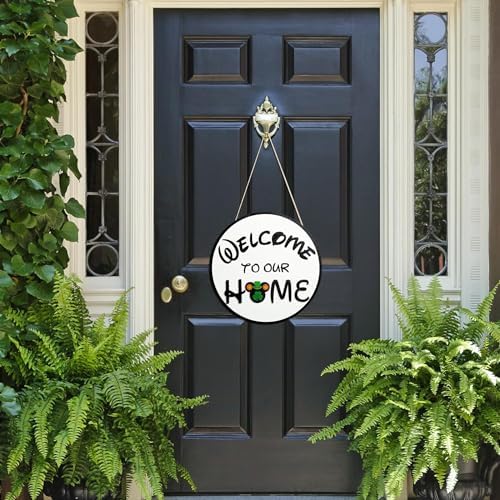 SUPYFD 19Pcs Cute Mouse Interchangeable Seasonal Welcome Door Sign for Front Door Decor, Welcome to Our Home Sign with Interchangeable Holiday Pieces for Farmhouse/Wall/Porch Decor and Housewarming - Image 6