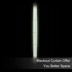 Blackout Curtains 52 x 90 Inch Long Light Green Curtains Set of 2 Panels Room - Image 3