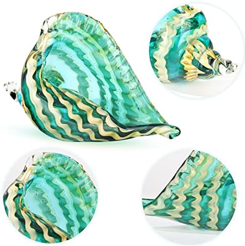Blown Glass Conch Decorative Sculpture, Modern Glass Art - Conch Shell Decorative Statue, Shell Sculpture for Dining Table, Entryway, Coffee Table, Living Room, Kitchen, Shelf Filler. - Image 6
