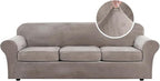 H.VERSAILTEX High Stretch Sofa Slipcover 4 Piece Cover Velvet Furniture by HVERSAILTEX