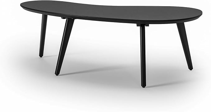 Camaflexi Mid Century Modern Abstract Shaped Coffee Table/Wood/Black Finish - Image 4