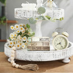Ycyfckdr Decorative Wood Book Stack for Home, Welcome to Our Beautiful Chaos, Rustic Table and Living Room Bookshelf Farmhouse Decor (L68) - Image 4