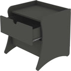 Eco Friendly Nightstand in Charcoal Gray Made from Sustainable Materials - Image 7