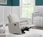 Oxford Baby Uptown Upholstered Glider Recliner Rocking Chair 360° Swivel - Image 6