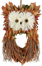 winemana Fall Wreaths for Front Door, 14 Inch Handmade Owl Wreath by winemana