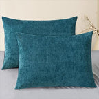 CaliTime Decorative Standard Throw Pillow Covers 26 X 20 Inches Ocean Blue | by CaliTime