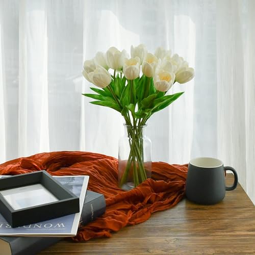 Mandy's 12pcs Artificial White Open Tulips - Image 4