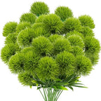 Uieke 36Pcs Dandelion Artificial Flowers, Artificial Flowers for Decoration Fake Plants Bouquet Plastic Flowers for Home Decoration Wedding Decor Flower Arrangment Green by Uieke