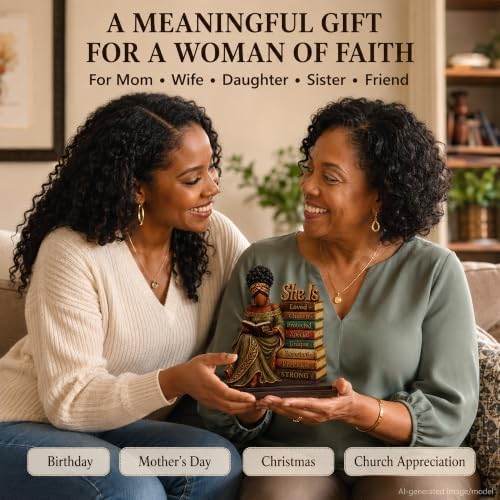 Christian Gifts for Women, African American Black Woman Wood Acrylic Plaque - Image 6