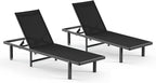 Aluminum Outdoor Lounge Chairs Set of 2, Pool Lounge Chairs - Image 8