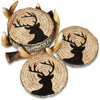 Deer Antler Coasters Set of 6 - Handcrafted Hunting Decor & Man Cave Gifts - Image 6