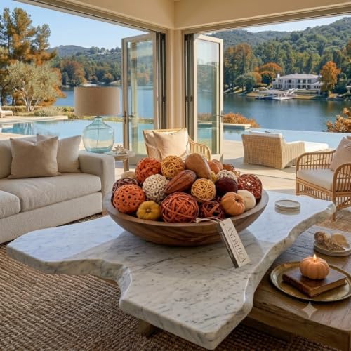 ANDALUCA Decorative Balls Orbs Bag (Pumpkin Orange) - Image 5