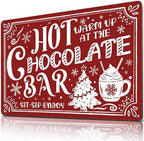 Hot Chocolate Bar Sign for Christmas Kitchen Wall Art Decor by HomelyAccents