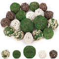 Lezmarket 18 Pcs Decorative Moss Balls for Centerpiece Bowls Assorted Sizes by Lezmarket