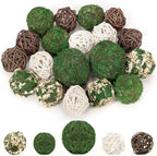 Lezmarket 18 Pcs Decorative Moss Balls for Centerpiece Bowls Assorted Sizes by Lezmarket