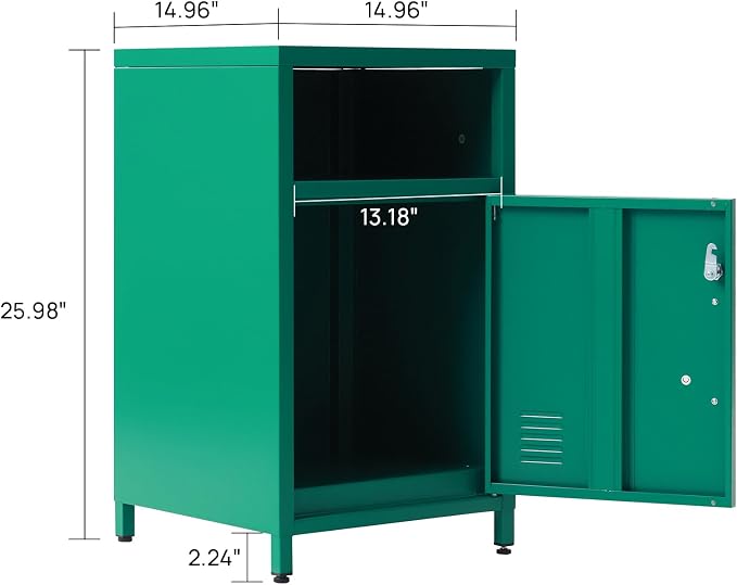 ALBAD Compact Metal Nightstand - Image 3